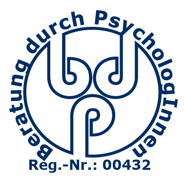 Siegel des Berufsverbands Deutscher Psychologinnen und Psychologen: Beratung durch PsychologInnen, Registriernummer 00432